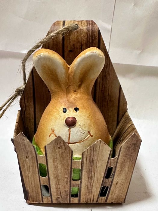 figurka zając królik zajączek ceramiczny Wielkanoc