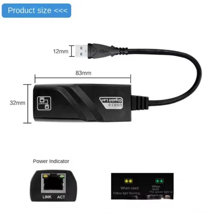 Adaptador USB 3.0 para RJ45