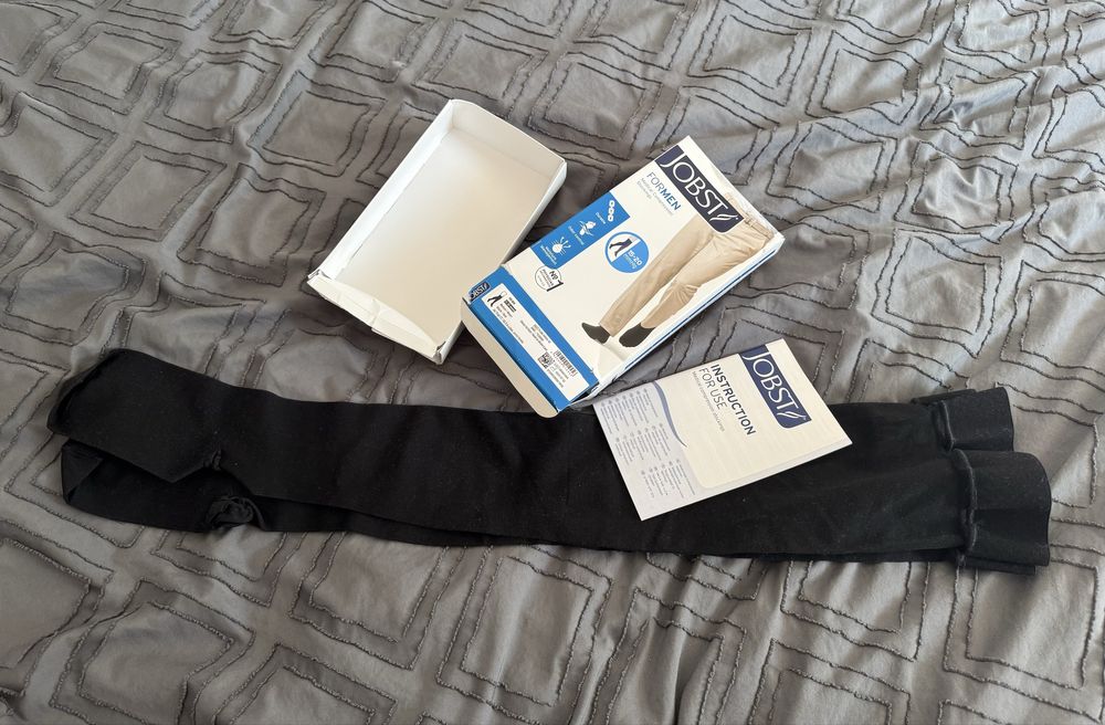 Męskie ponczochy uciskowe żylaki M Jobst