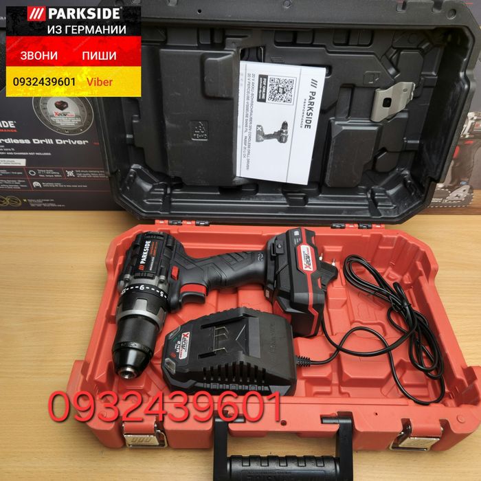 Бесщёт. шуруповерт/дрель 20В из ГЕРМАНИИ Parkside Perf PABSP 20 C4