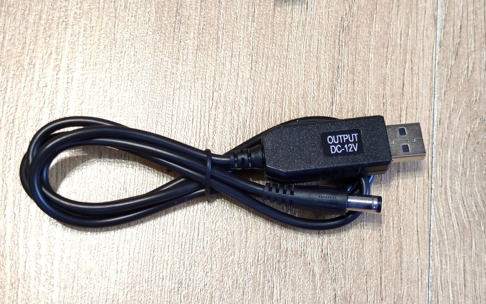 USB-кабель для роутера от PowerBank Повербанка USB-DC 2.1x5.5mm