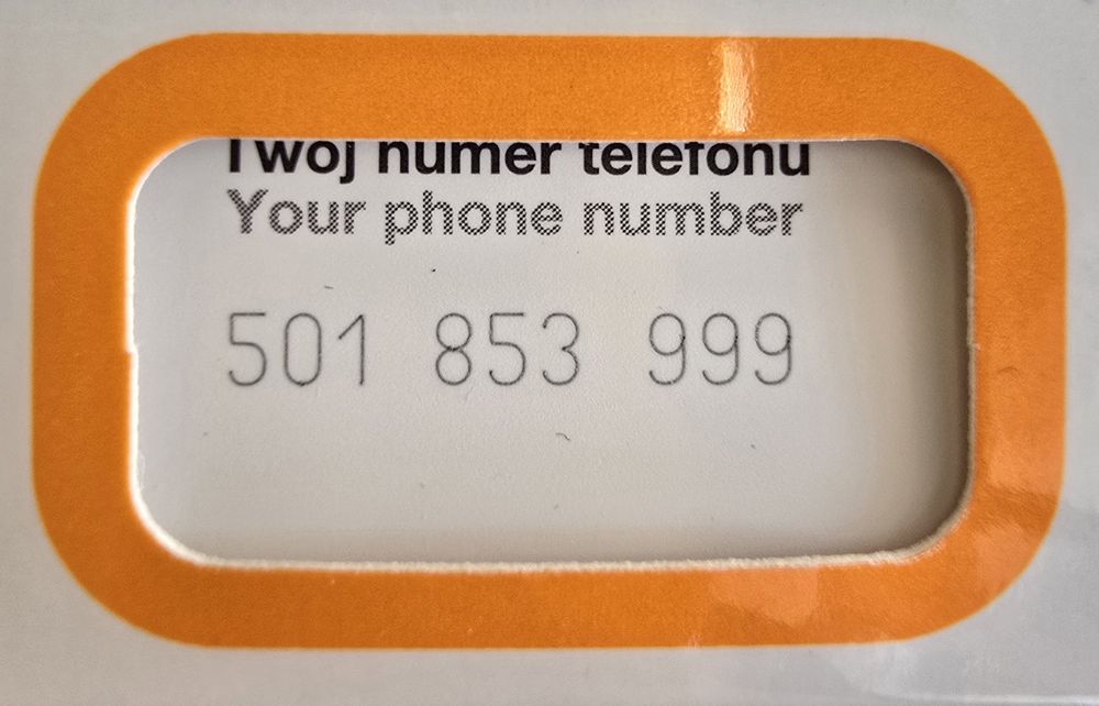 Złote umery Orange prepaid