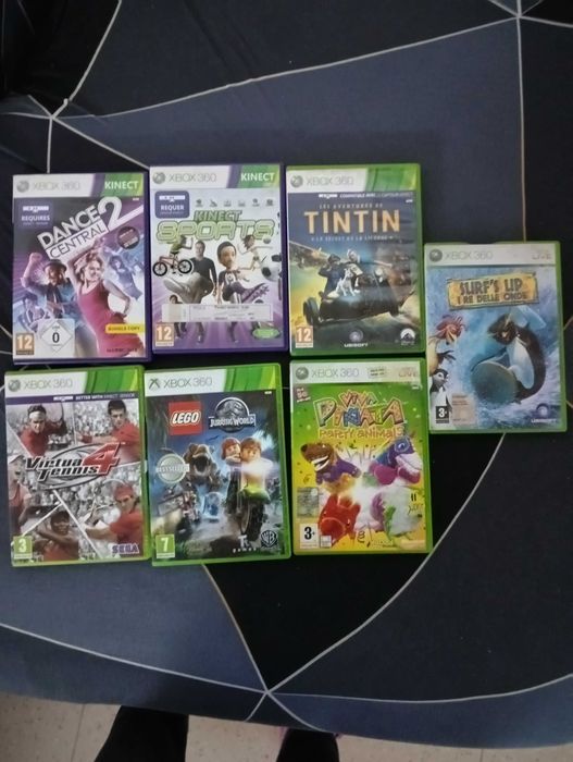 Xbox 360 + comandos+ Kinect+ jogos