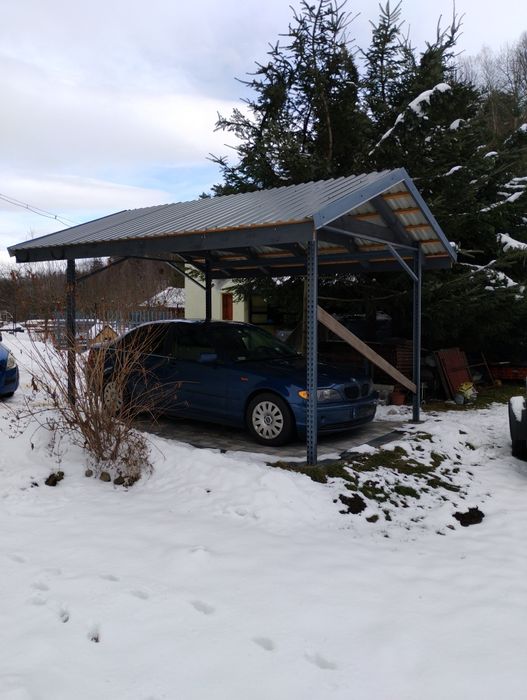 Wiata,altana,carport.Dach dwuspadowy.