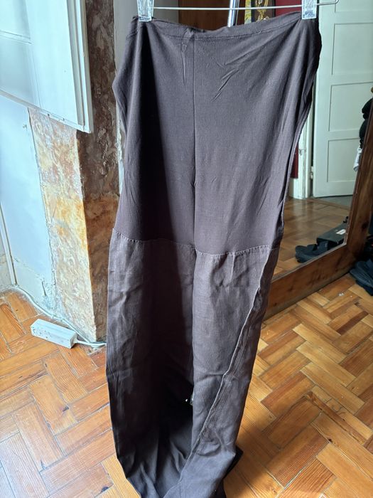 Calças de linho para grávidas