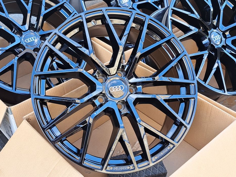 Alufelgi NOWE 17 AUDI 5x112 A3 A4 B7 B8 B9 A6 C5 C6 Q3 TT CZARNE CA20