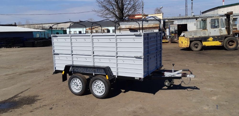 Причеп Двовісний. Гальмівний Двухосний прицеп легковий. Причіп 3.2*1.5