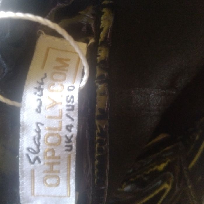 Spodnie sznurowane damskie OhPolly lakierowane rozmiar 2XS