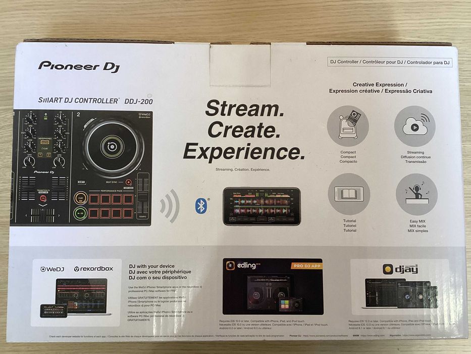 Pioneer Dj DDJ-200 Controlador 2 Canais com Bluetooth