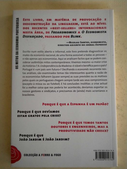 Os Mitos da Economia Portuguesa
de Álvaro Santos Pereira
