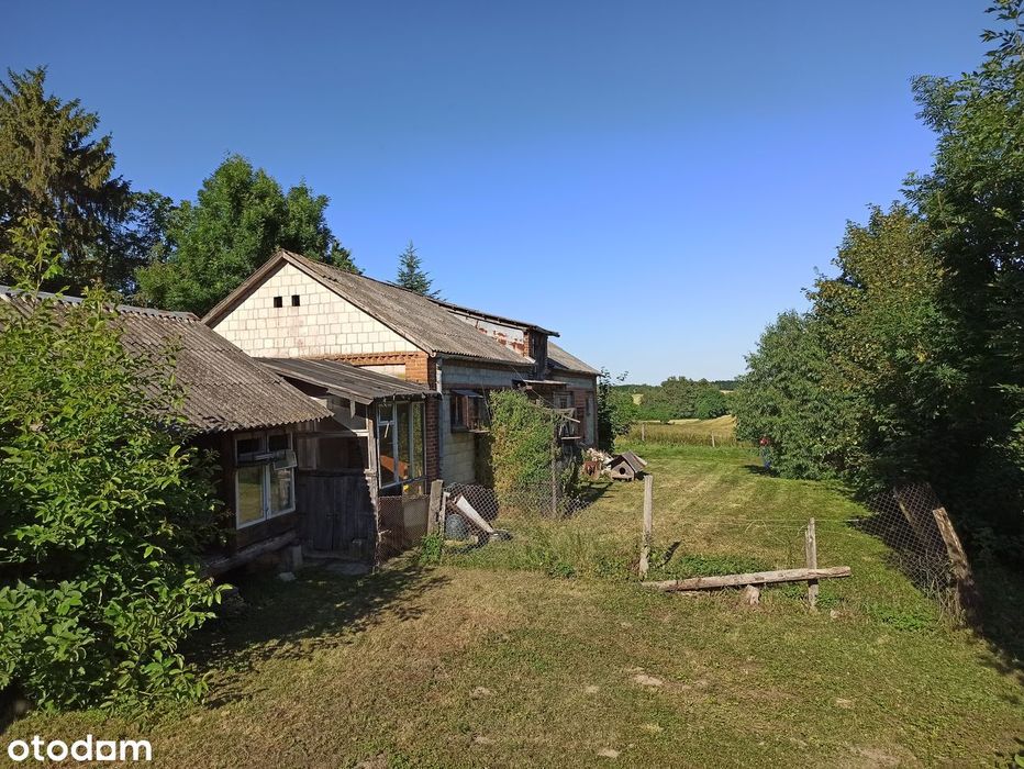 Działka 4400 m²  Dom + murowany budynek gospodarczy