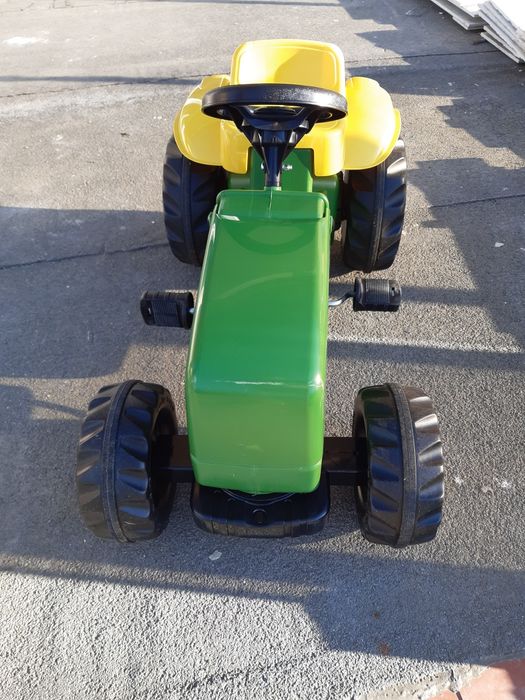 Gokart traktor john deere 2-4 z przyczepką rolly toys