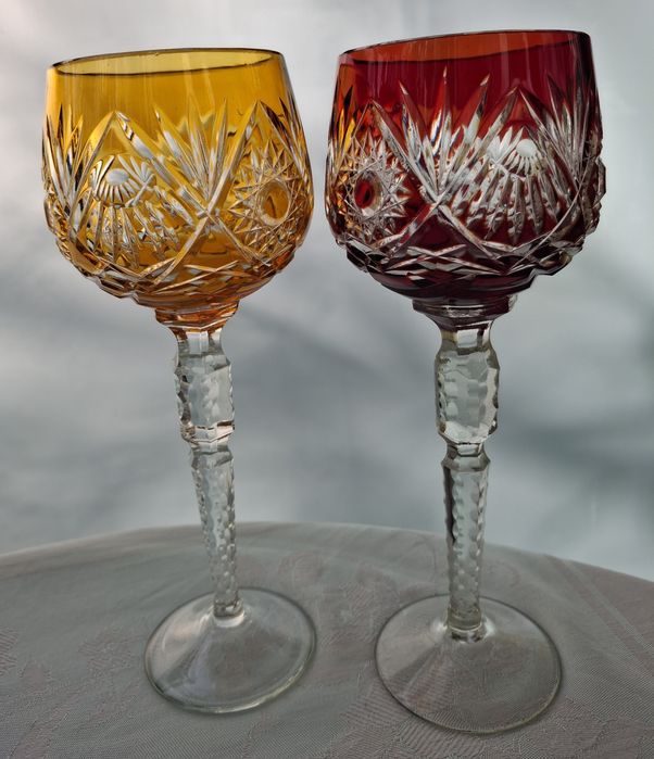 Бокалы цветной хрусталь