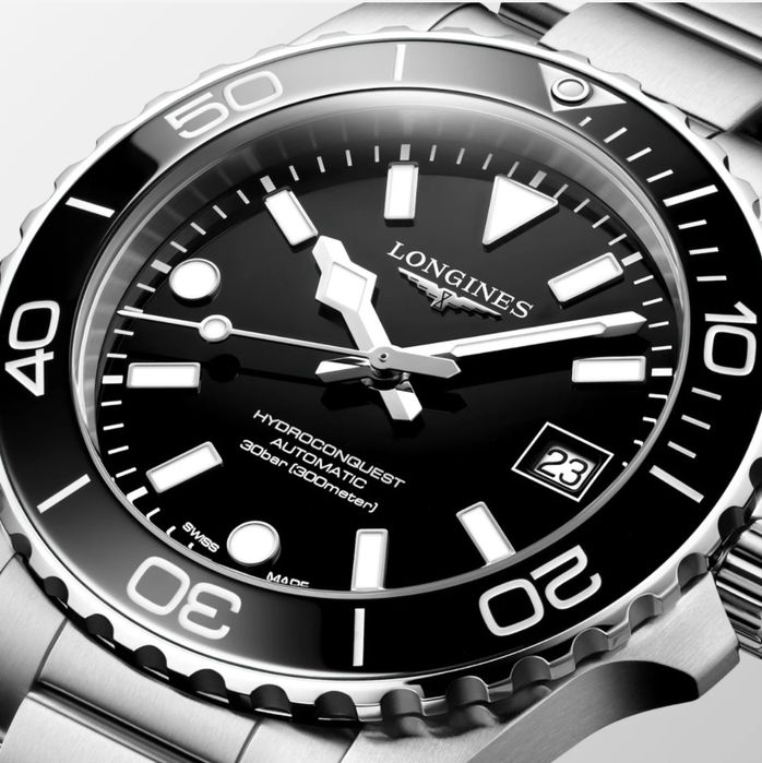 Longines Hydroconquest RESERVADO    39 mm preto