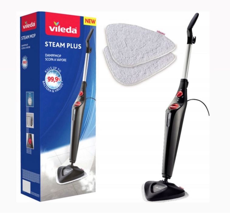 VILEDA Mop Parowy Elektryczny Steam Plus Zabija Bakterie Prezent