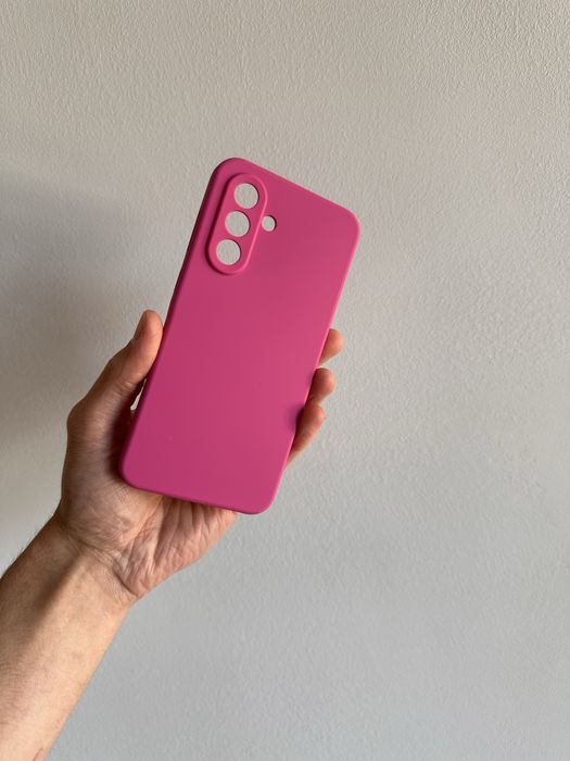 Etui Silicon 2mm różowe + SZKŁO do SAMSUNG GALAXY A56 5G