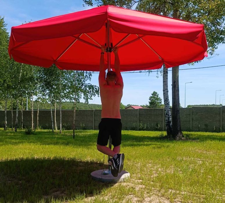 Parasol Ogrodowy Duży 3m 3,5m 4m 4,5m POLSKI PRODUCENT MOCNY STALOWY