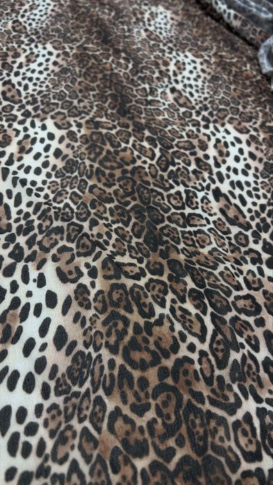 Італійська тканина сітка, леопардова, 14м