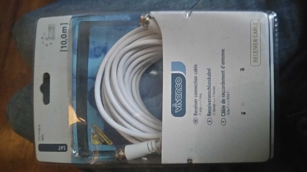 Kabel instalacyjny sat 10 metrów vivanco