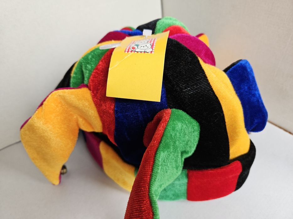 Chapéu Fantasia Multicores Adulto 6 bicos e guizos