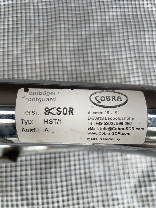 Orurowanie kangur chrom przód A-Bar 90x40 cobra wysylka