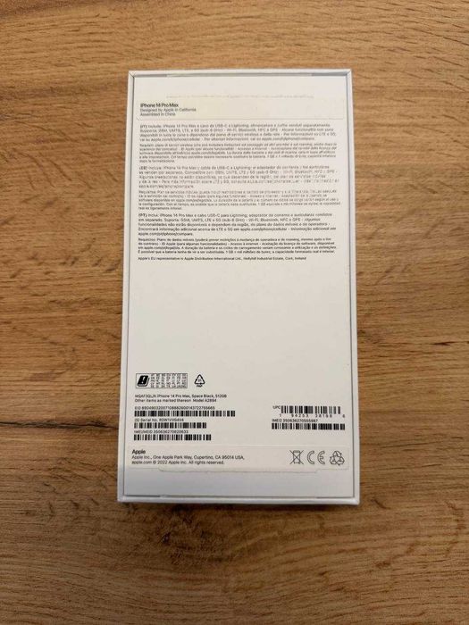 Apple iPhone 14 Pro Max Space Black 512 Gb Neverlock a2894