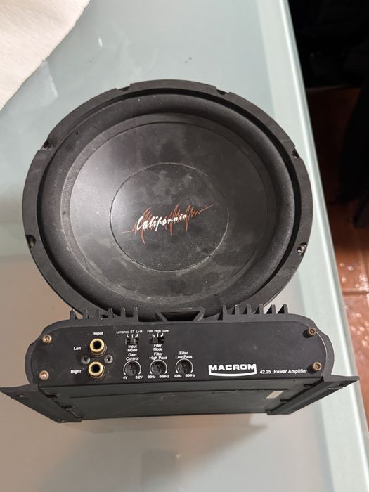 MACROM Amplifier and California Subwoofer64750493433602122