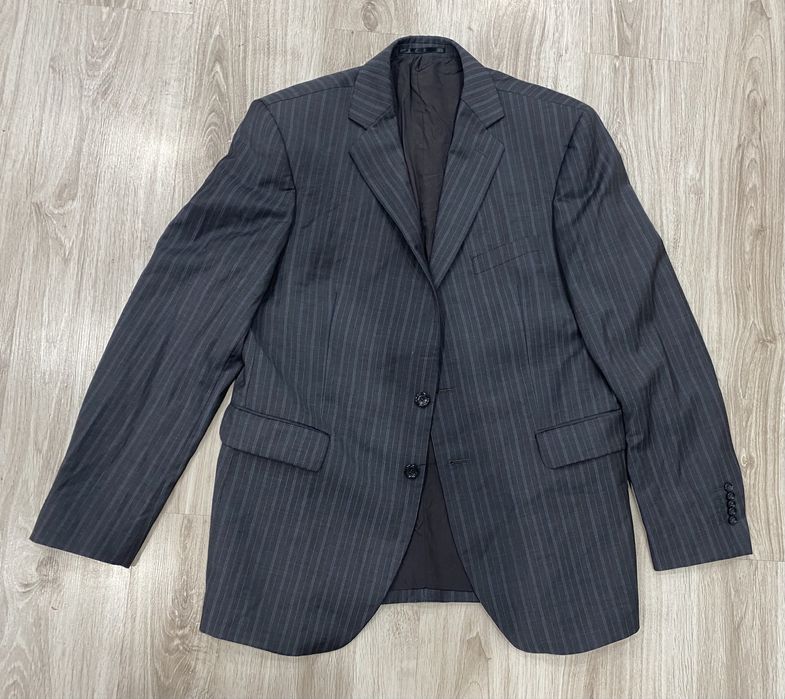 Grafitowy garnitur wełniany xl Sunset suit męski