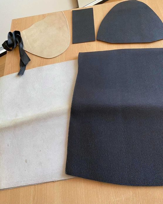 Крой хромовой кожи для  офицерских сапог 40-41 размер