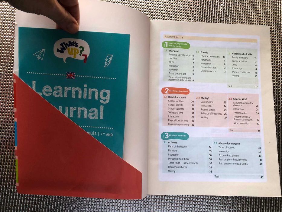 "What´s up? 7" Caderno de exercícios de inglês 7ºano