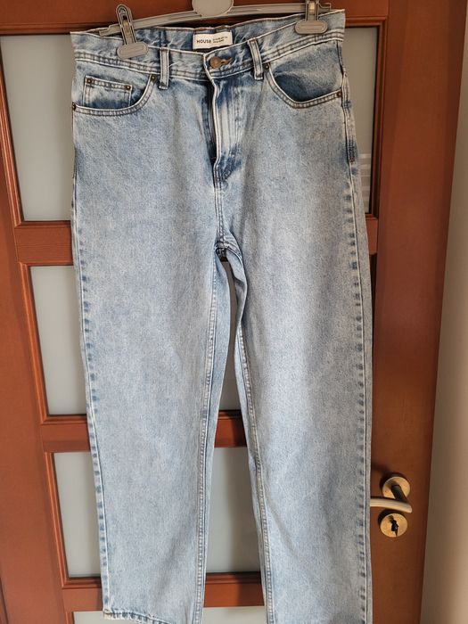 Jeansy rozm.29/32 męskie, szeroka nogawka