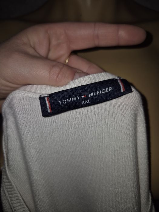 Sweterek damski Tommy Hilfiger biały XXL
