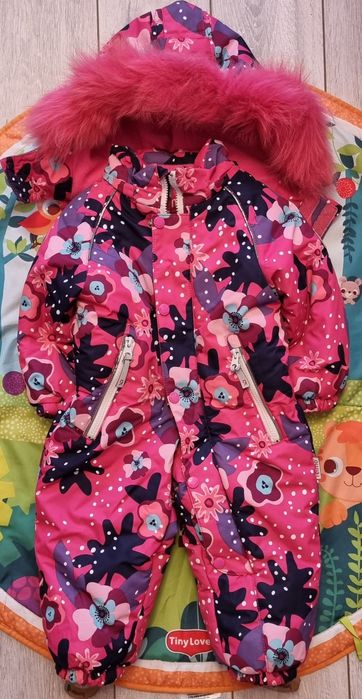 Зимний сдельный мембранный термо комбинезон для девочки Jie Reimo