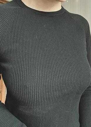 Кофтинка в рубчик з рюшами від zara