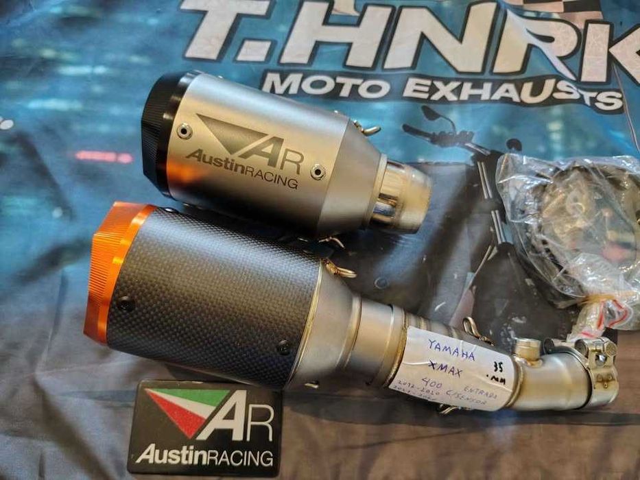 AUSTIN RACING -ponteira escape motoXS-  carbono orange ou inox