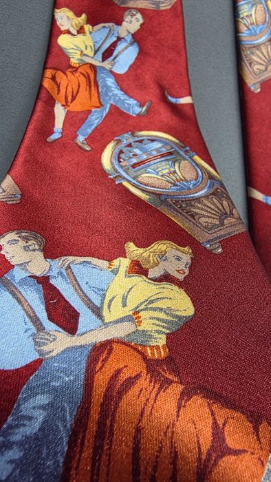 krawat jedwabny DOLCE & GABBANA retro