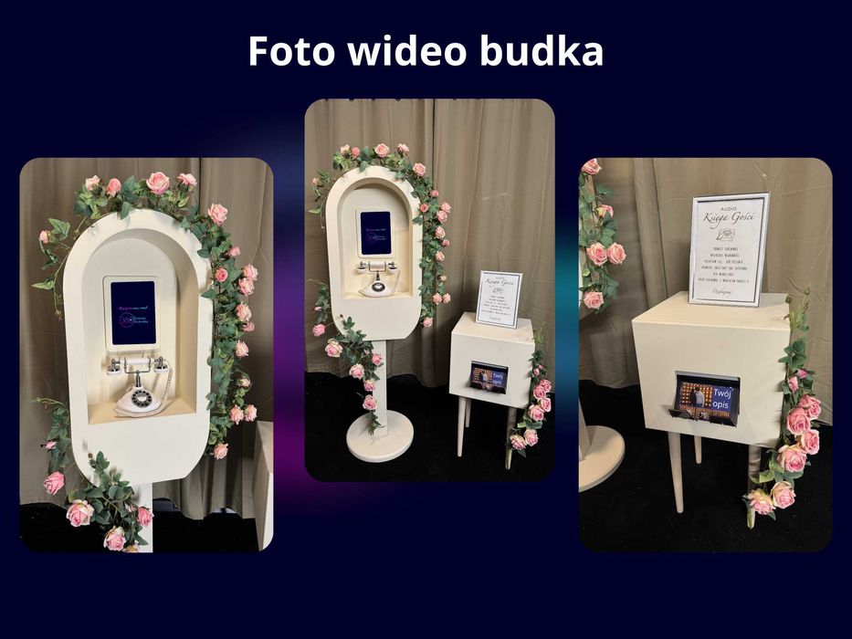 Fotobudka 360, Fotolustro, Fotobox, Telefon życzeń, Ciężki dym, Barmix