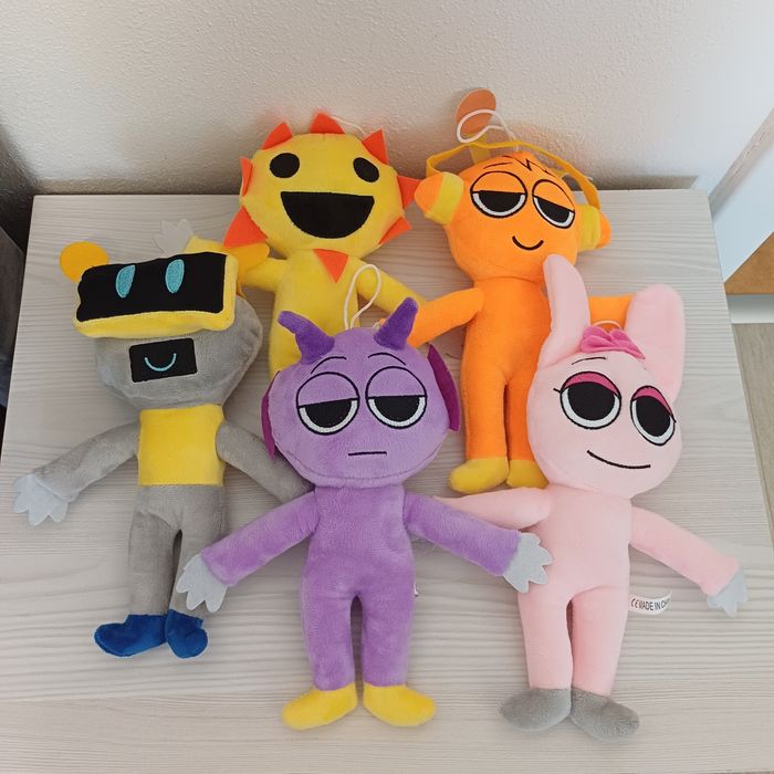 Zestaw 5 maskotek Sprunki humanoidalne nowe