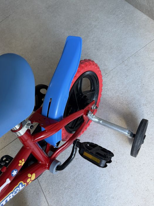 Bicicleta Infantil Vermelha The Paw Patrol 12''