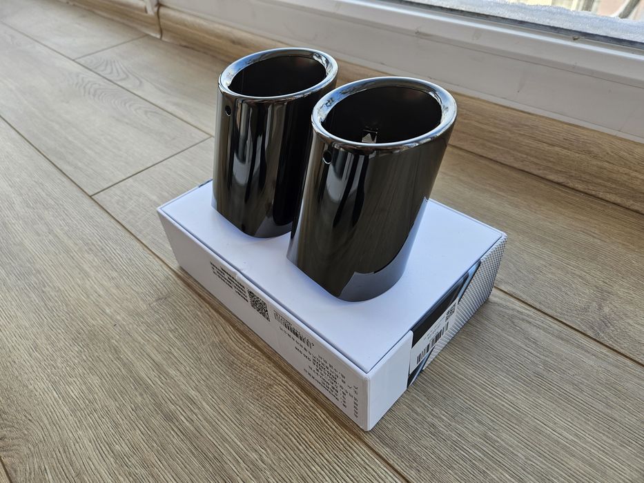 Насадки выхлоп BMW F10 черные