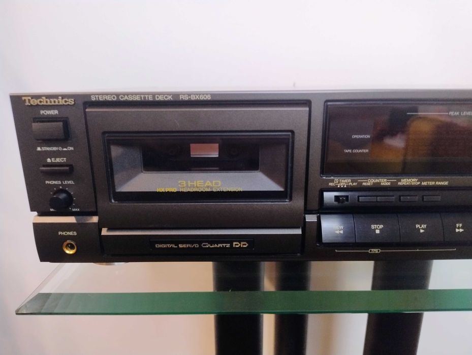 Magnetofon kasetowy (DECK) TECHNICS RS-BX606, stan BARDZO DOBRY