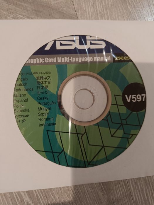 ASUS oryginalny CD sterowniki karta graficzna OEM