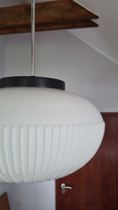 Designerska Lampa Karel Wolf Osvětlovací Sklo Czechosłowacja PRL Retro