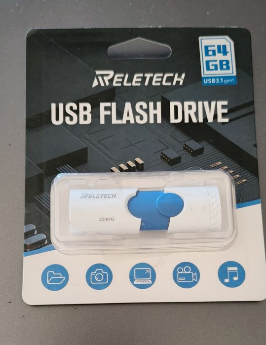 Pen Drive Usb Reletech 64 GB - Nova