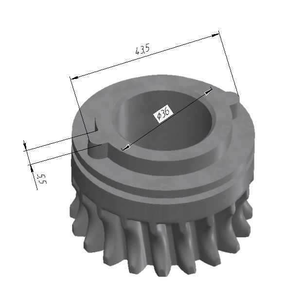 ШЕСТЕРНЯ тісторозкатки КF07720