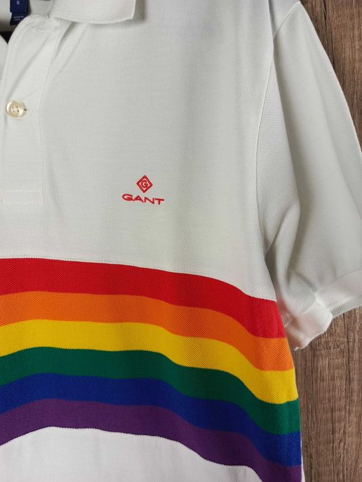 Koszulka męska polo kolorowa unisex bawełna kołnierzyk basic Gant L 40