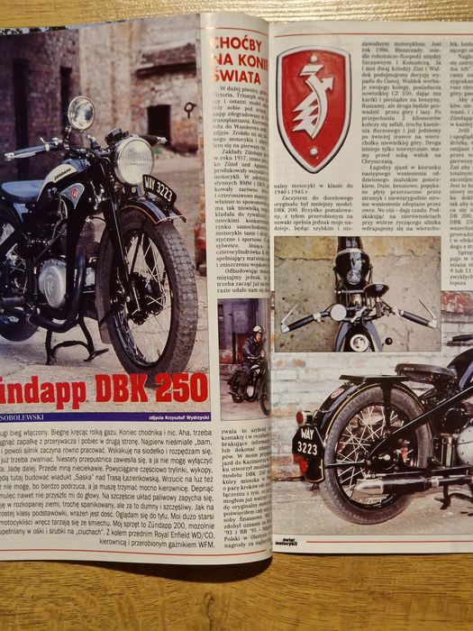 Świat Motocykli czerwiec nr 6 1996 Honda Yamaha Zundapp Suzuki