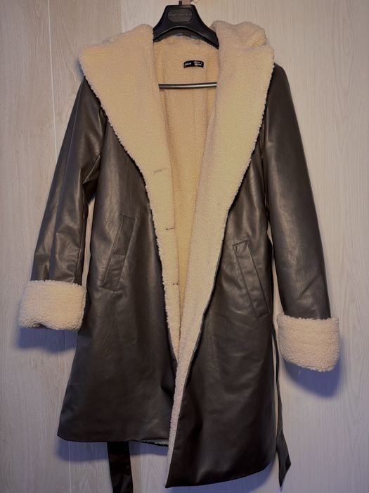 Sobretudo castanho da Shein