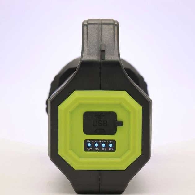 Ліхтар Т95-LED+COB, Power Bank, Li-Ion 20000 мАг сонячна батарея 30W