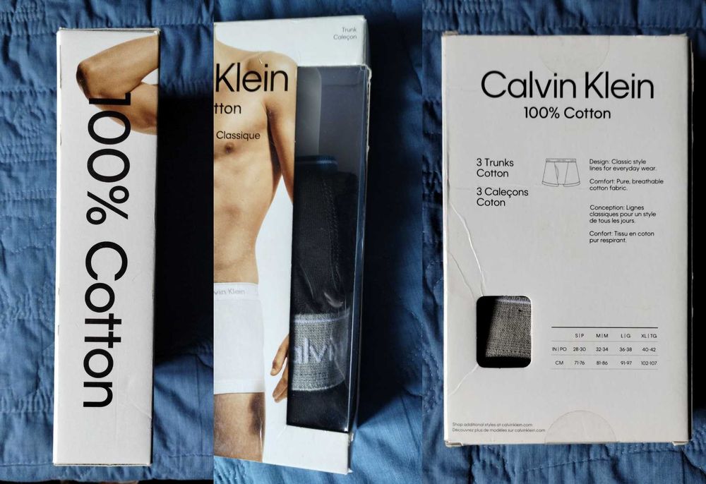 Чоловічі оригінальні труси Calvin Klein (2 шт з набору 3) модель trunk